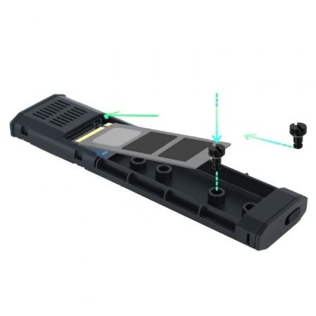 TooQ Shura Caja externa para SSD M.2 NVMe Negro